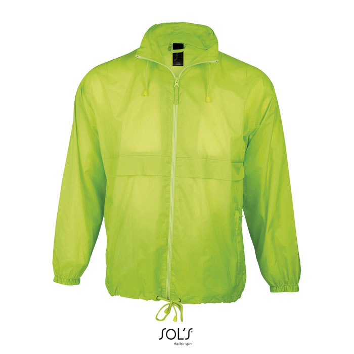 Veste coupe vent publicitaire SURF lime fluo
